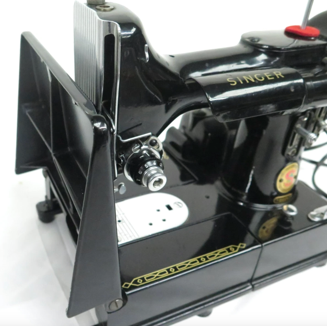 Singer 222K Featherweight Sewing Machine – Electric – Motor Controller – Working – With Case & Accessories