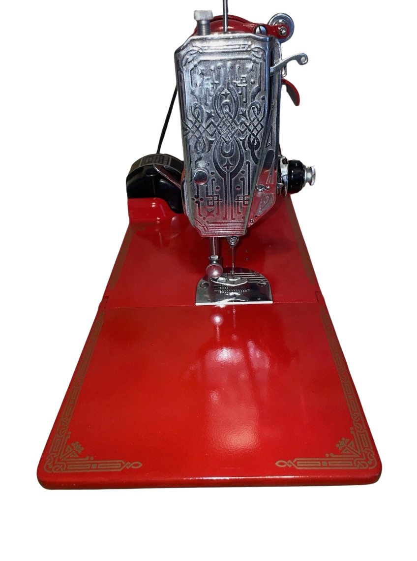 1941 Singer Featherweight 221 | Custom Candy Apple Red | Fully Restored Portable Sewing Machine