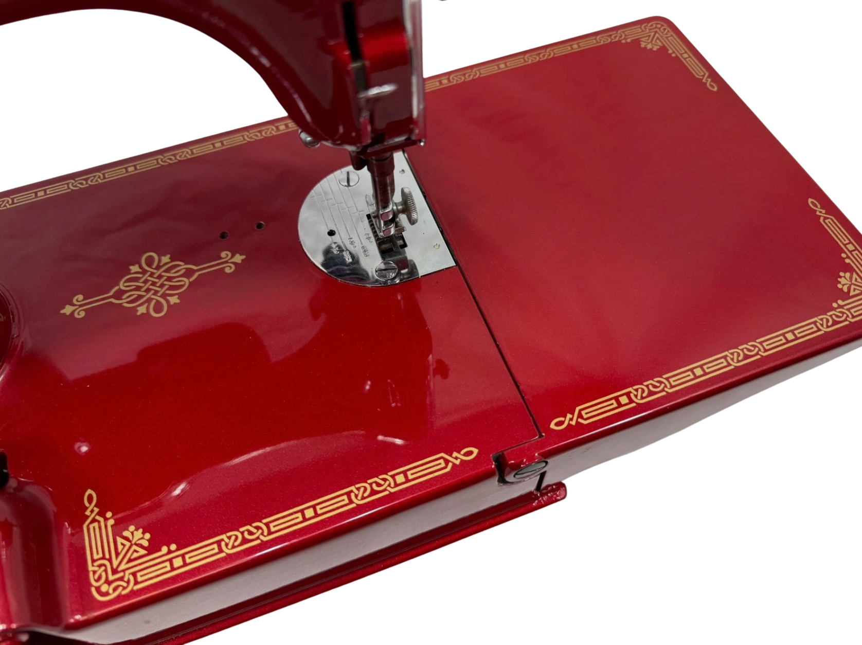 Vintage 1951 Singer 221 Featherweight Sewing Machine – Fully Restored Metallic Red with Case & Accessories