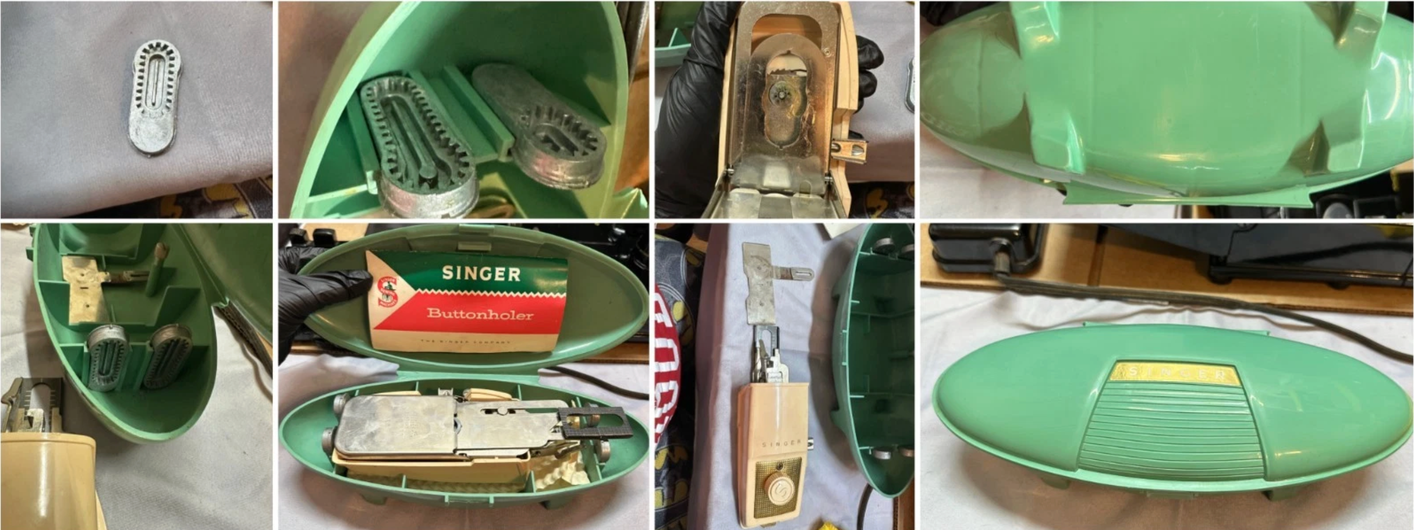 Vintage 1954 Singer 222K Featherweight Sewing Machine – Tested & Working – Portable Classic Sewing Machine