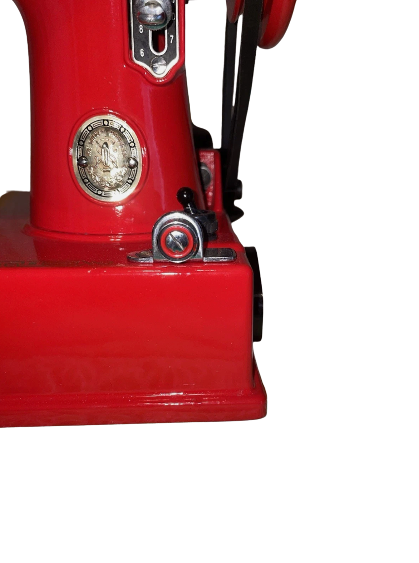 1941 Singer Featherweight 221 | Custom Candy Apple Red | Fully Restored Portable Sewing Machine