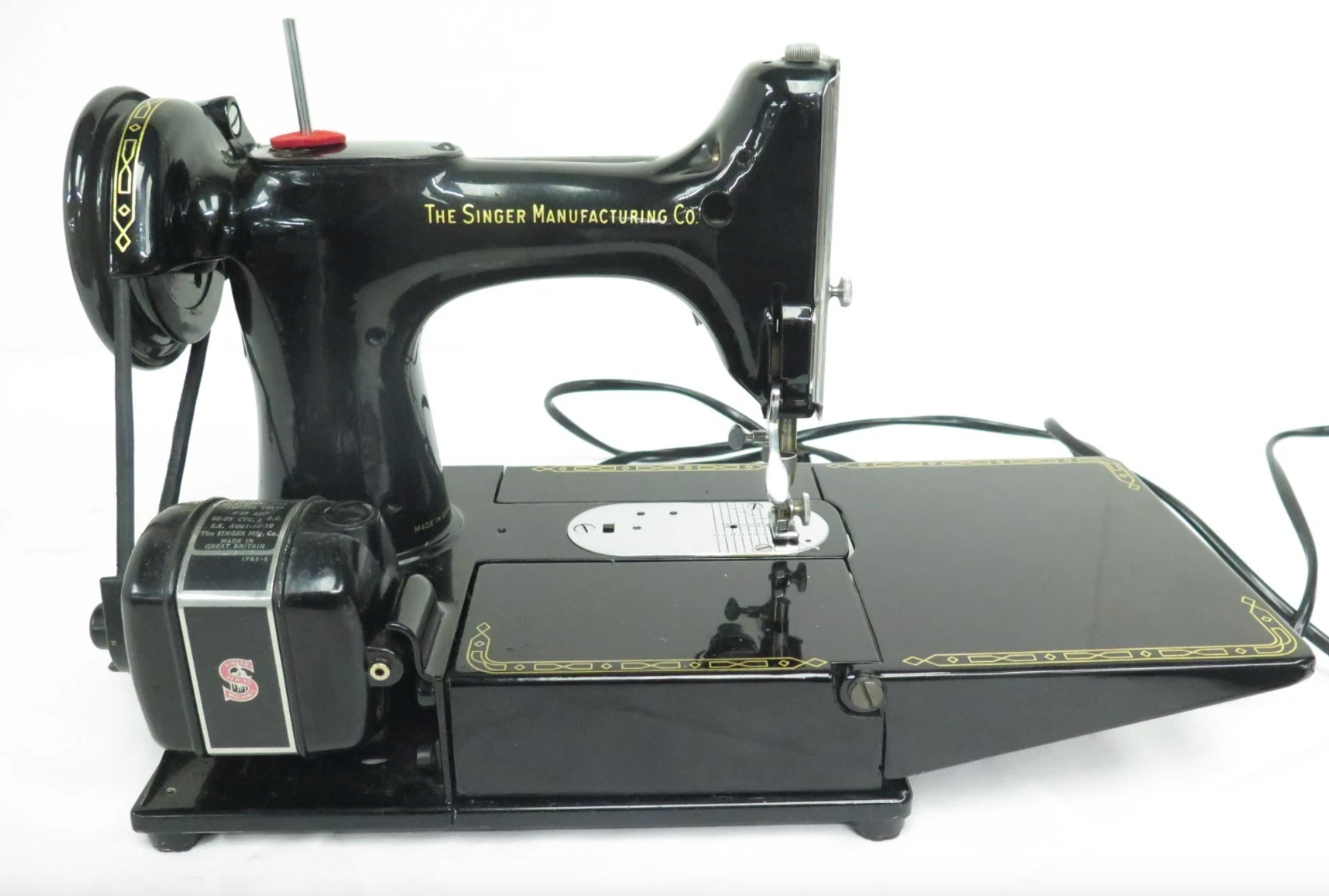 Singer 222K Featherweight Sewing Machine – Electric – Motor Controller – Working – With Case & Accessories