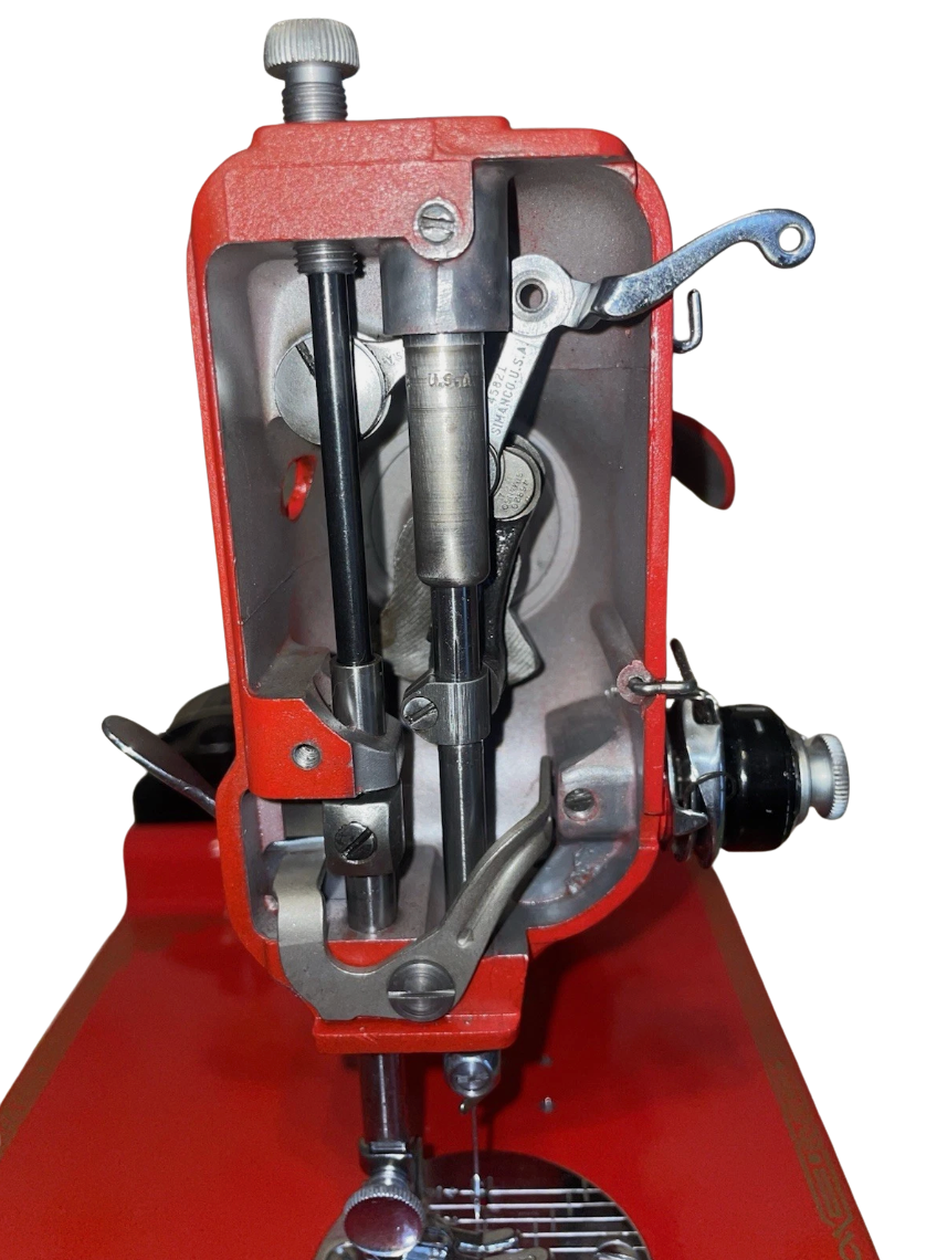 1941 Singer Featherweight 221 | Custom Candy Apple Red | Fully Restored Portable Sewing Machine