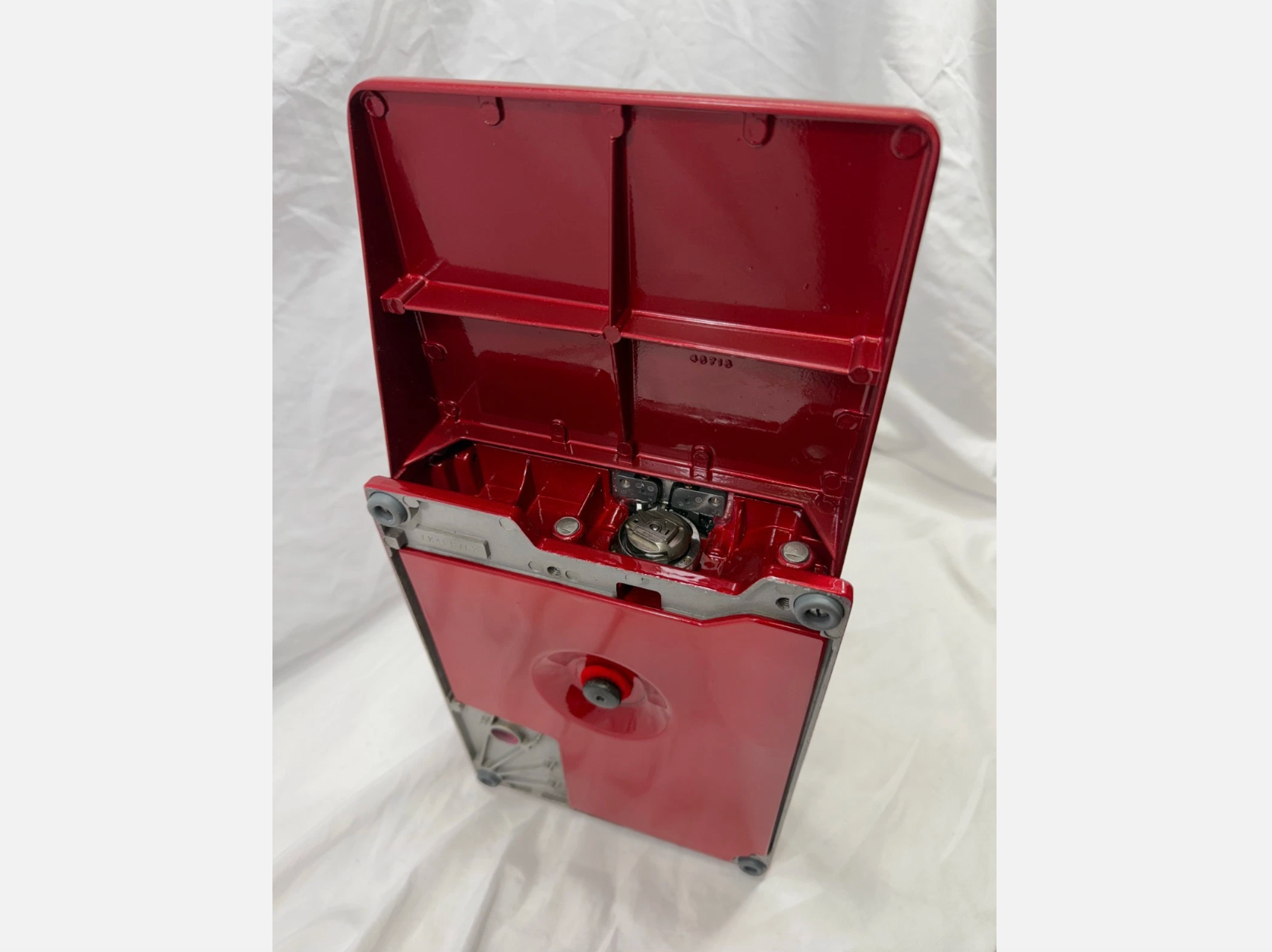 Vintage 1951 Singer 221 Featherweight Sewing Machine – Fully Restored Metallic Red with Case & Accessories